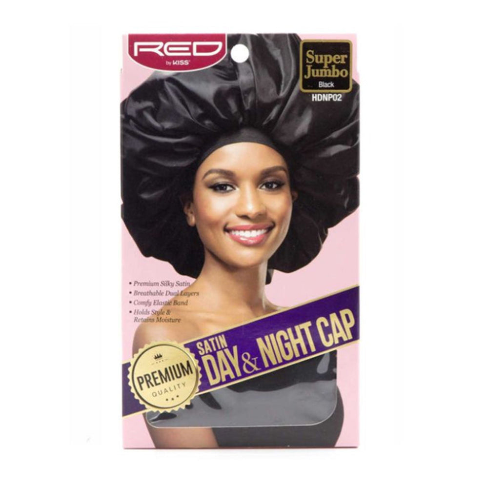 Kiss Red Premium Super Jumbo Silky Satin Day And Night Cap, 1 Ea